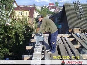 демонтаж крыши из шифера ООО "Дестрой"