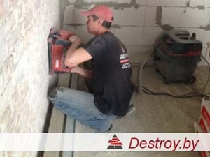 штробление под трубы